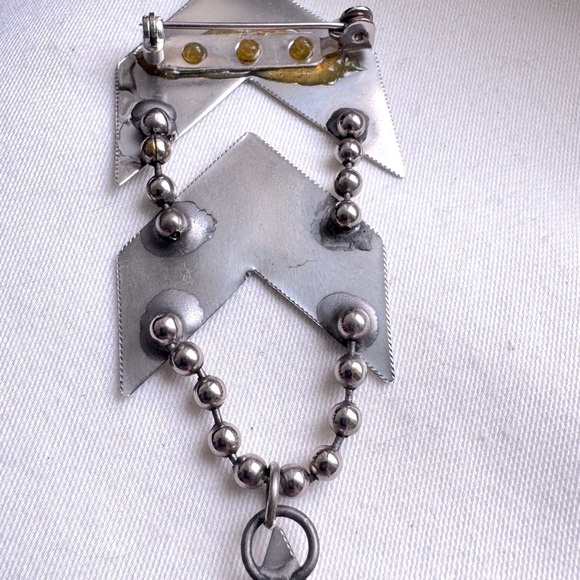 🎖️Vintage Stunning Military Style Silver Star Pendant Pin / Brooch 🎖️ - Picture 10 of 15